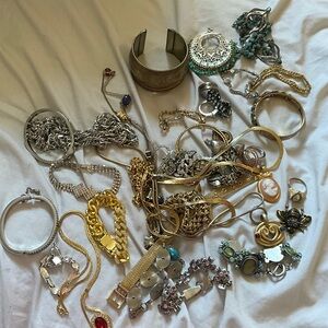 Gold jewelry bundle + semi precious jewelry